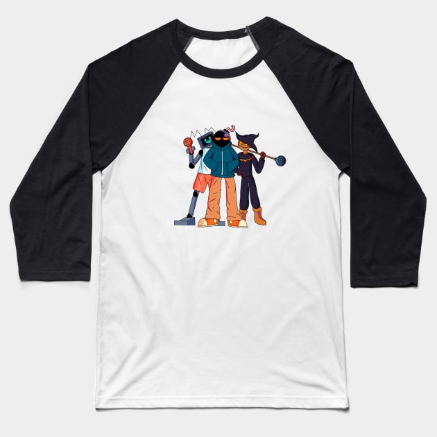 Hex Whitty and Zardy FNF characters Baseball T-Shirt by Abrek Art